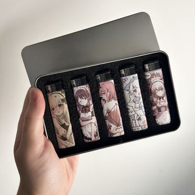 动漫创意打火机粉焰防风一次性粗支款少女心创意男友友生日礼物