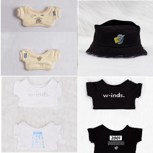 17CM拉布布衣服 W-inds25周年庆同款T恤10/15/20棉花娃娃娃衣卫衣