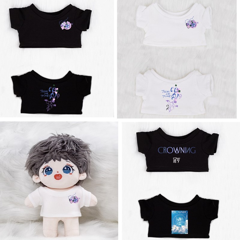 娃衣时代少年团2025加冠礼演唱会同款T恤10cm/15/20棉花娃娃衣服