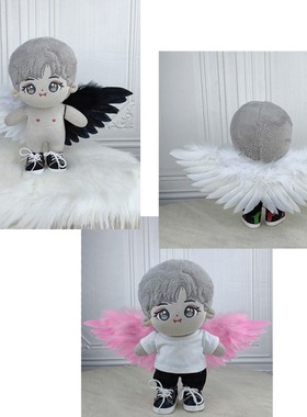 现货娃用天使翅膀10cm20cm棉花娃娃玩偶公仔饰品盧瀚霆Anson lo
