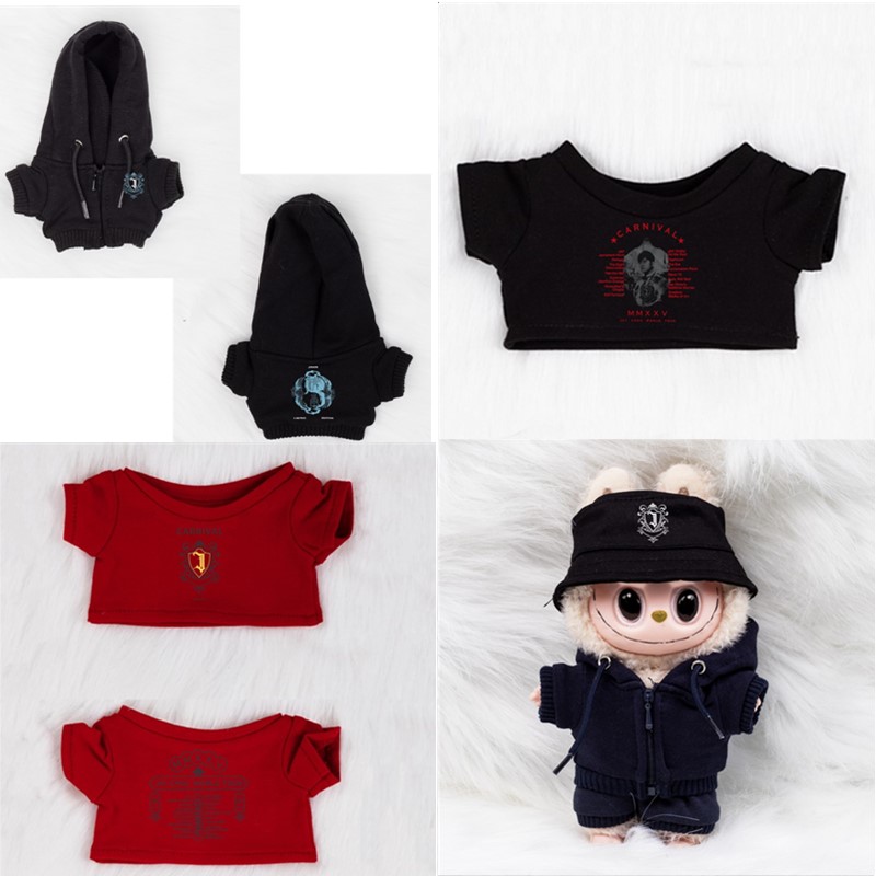 娃衣10/15/20cm棉花娃娃穿17cm拉布布周杰伦演唱会限定款应援衣服