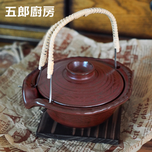 五郎 日本进口 万古烧燃气用茶壶茶杯 釉下彩陶器 手工手绘制做