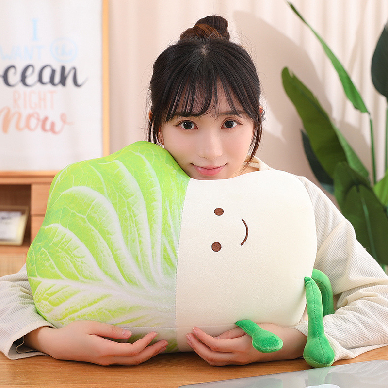 搞怪大号白菜抱枕毛绒玩偶蔬生菜狗公仔送男生女孩朋友睡觉布娃娃