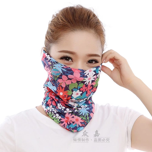 Летний ветрозащитный платок, маска, шарф, шарф-платок подходит для мужчин и женщин, дорожная повязка на голову, защита от солнца, УФ-защита