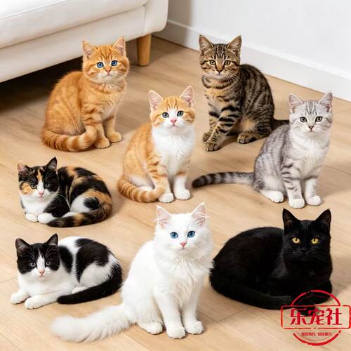 中华田园猫橘猫黑猫白猫奶牛猫