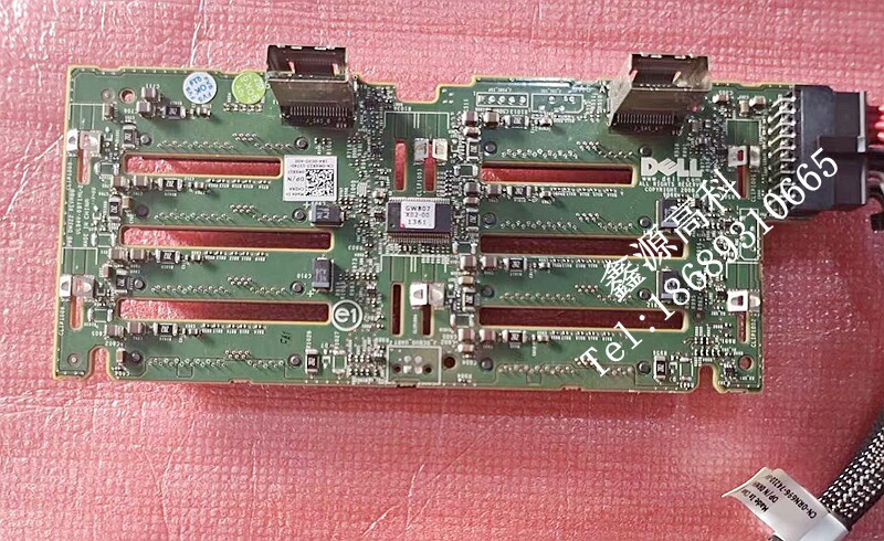 戴尔DELL R710硬盘背板 原装拆机 2.5寸8盘位 背板 MX827 0MX827