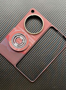 适用于oppofindn6手机壳原创凯夫拉碳纤维全包超薄芳纶纤维findn6保护套防摔折叠外壳中轴硬壳轻薄磨砂带支架