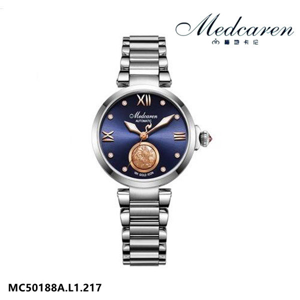 正品Medcaren/梅地卡伦 女表机械表全自动龙凤呈祥夜光防水50188