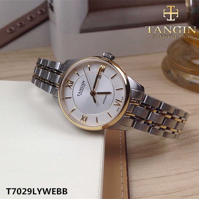 tangin全自动日历机械女表
