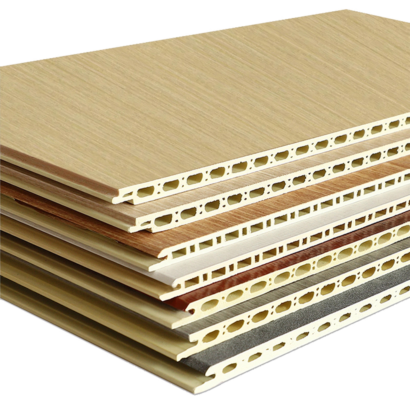 商用防潮无缝竹木纤维集成护墙板吊顶墙面快装板塑料扣板墙裙翻新