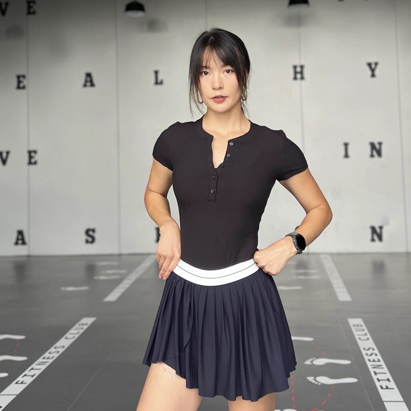清仓特价no退换扣子V领夏多色螺纹显瘦运动瑜伽健身跑步短袖T恤女