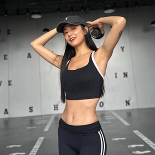 年终清仓大促健身文胸女士低强度一体式 速干透气运动背心