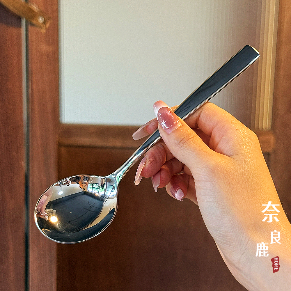 【少量便宜欧单】INOX18/10不锈钢调羹汤匙吃饭勺喝汤勺圆头勺子