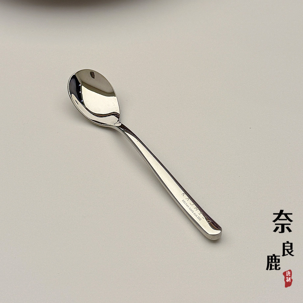 出口德国！外贸订单！轻奢316不锈钢ins轻奢风咖啡勺甜品蛋糕勺