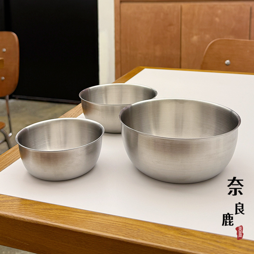 日式磨砂小料碗！18/10不锈钢料理盆套件蒸蛋碗味碟酱料碗坚果碗