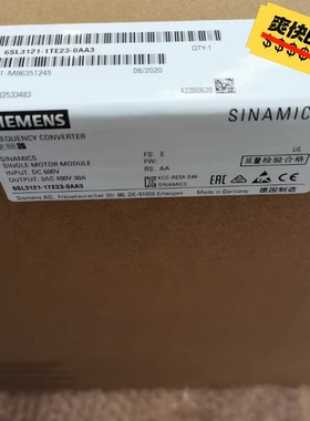 6sl3121-1te23-0aa3 变频器单电机模块 工控自动化配件议价维修