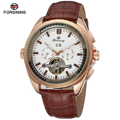 热卖 forsining 机械手表 男款时尚休闲全自动机械手表