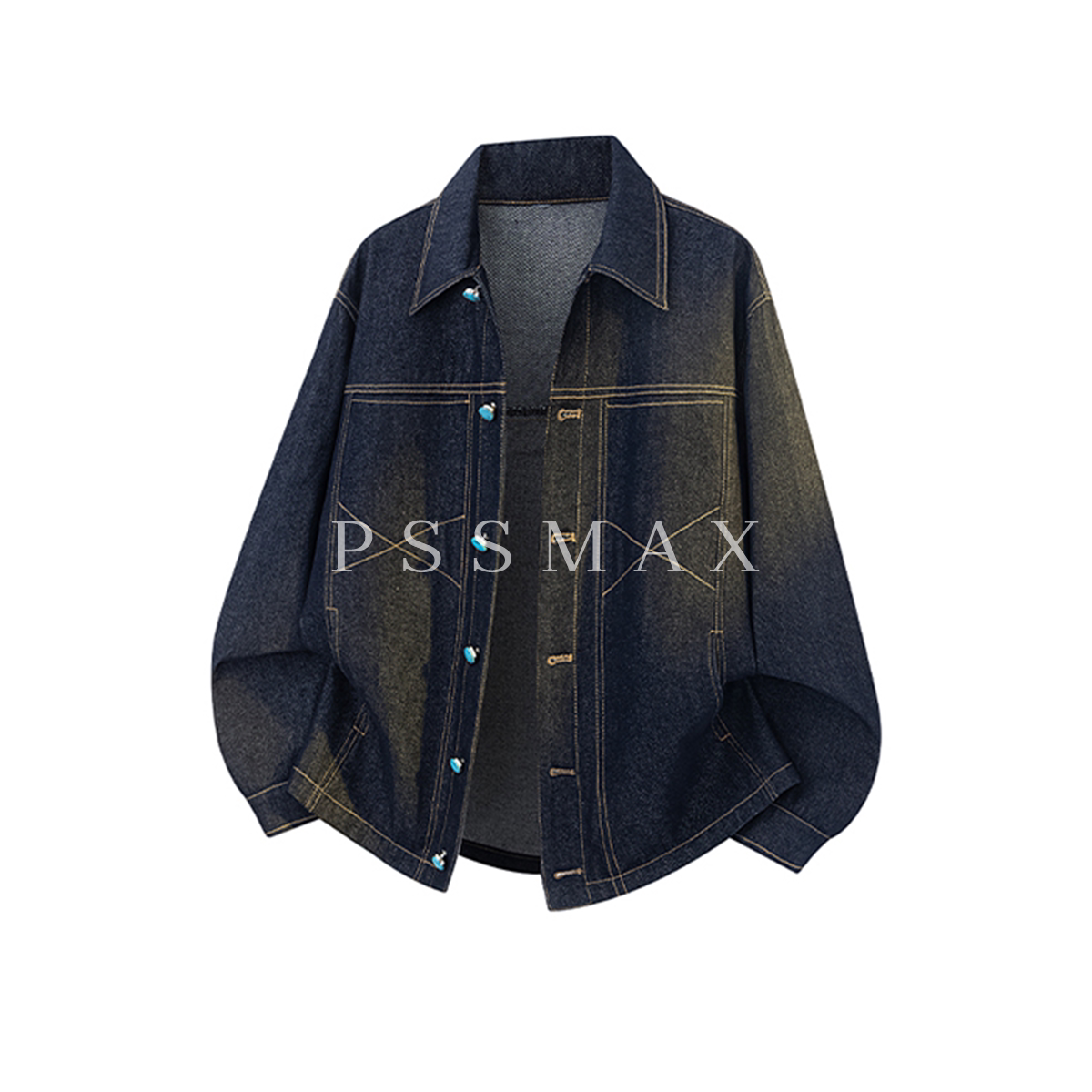 PSSMAX秋季新款复古牛仔外套夹克