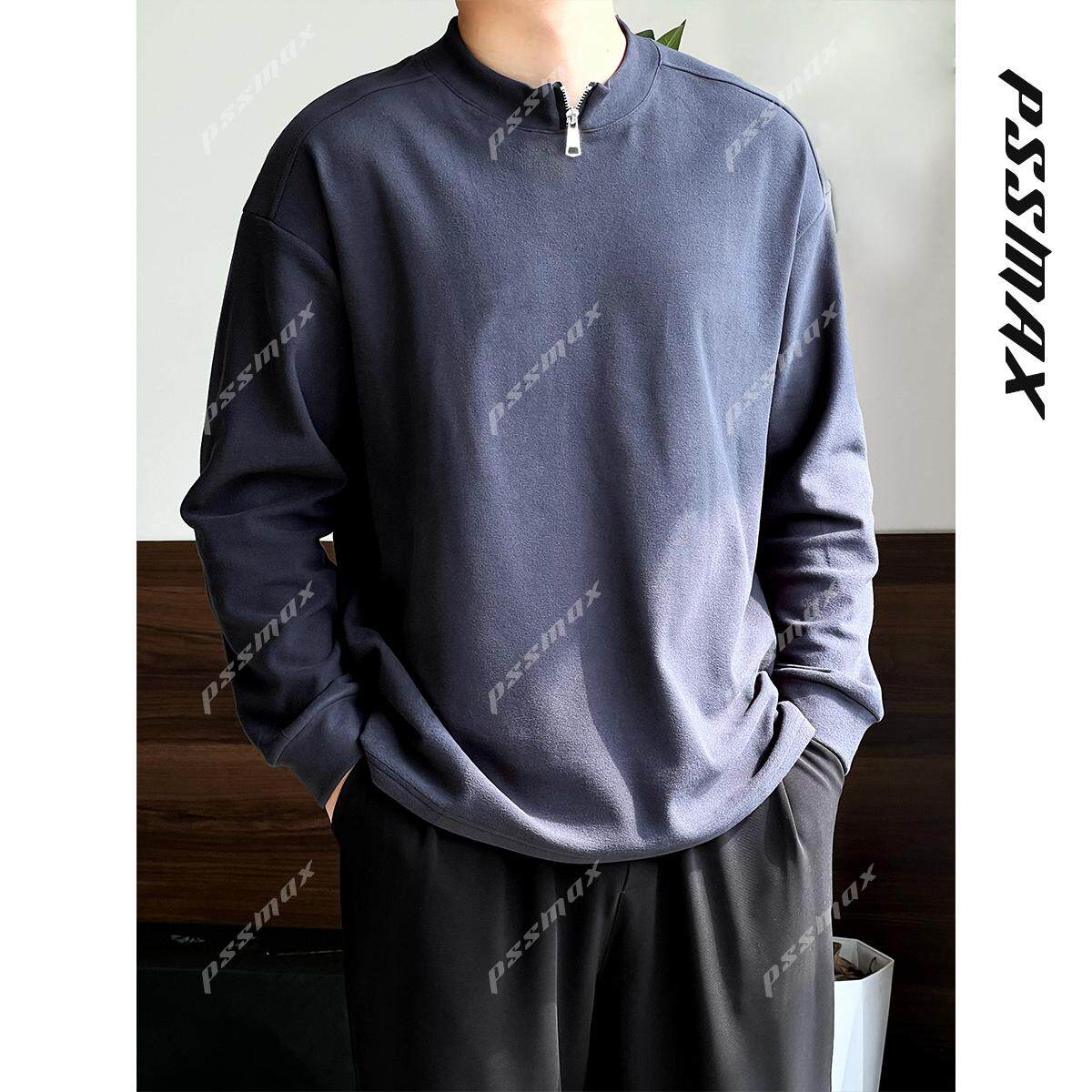 pssmax半拉链打底绒感设计卫衣