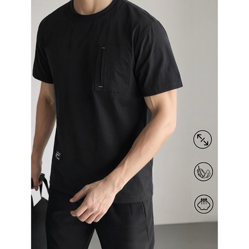 PSSMAX夏季新款宽松短袖T恤男款
