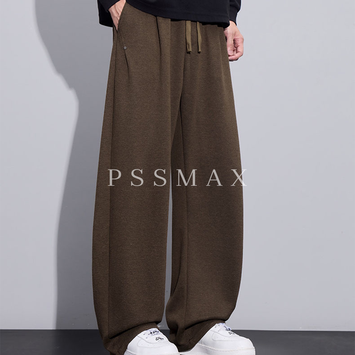 胖俗俗PSSMAX【垂感直筒卫裤】2026秋季新款宽松百搭潮流休闲裤男