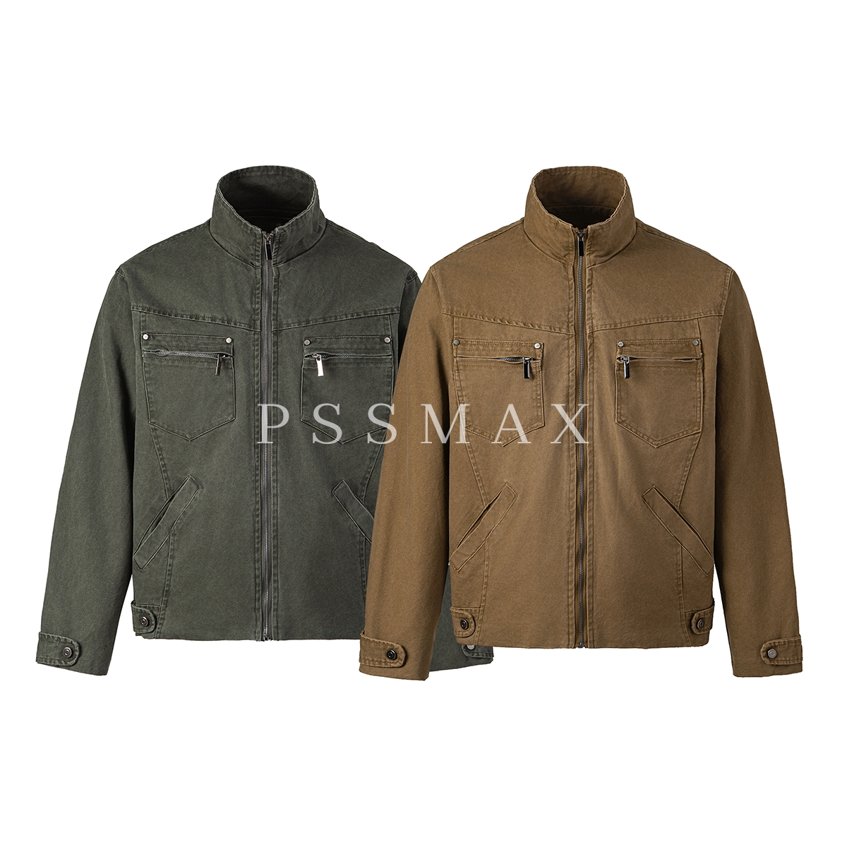 胖俗俗 PSSMAX复古重磅夹克2026早秋新款帆布休闲百搭显瘦外套男