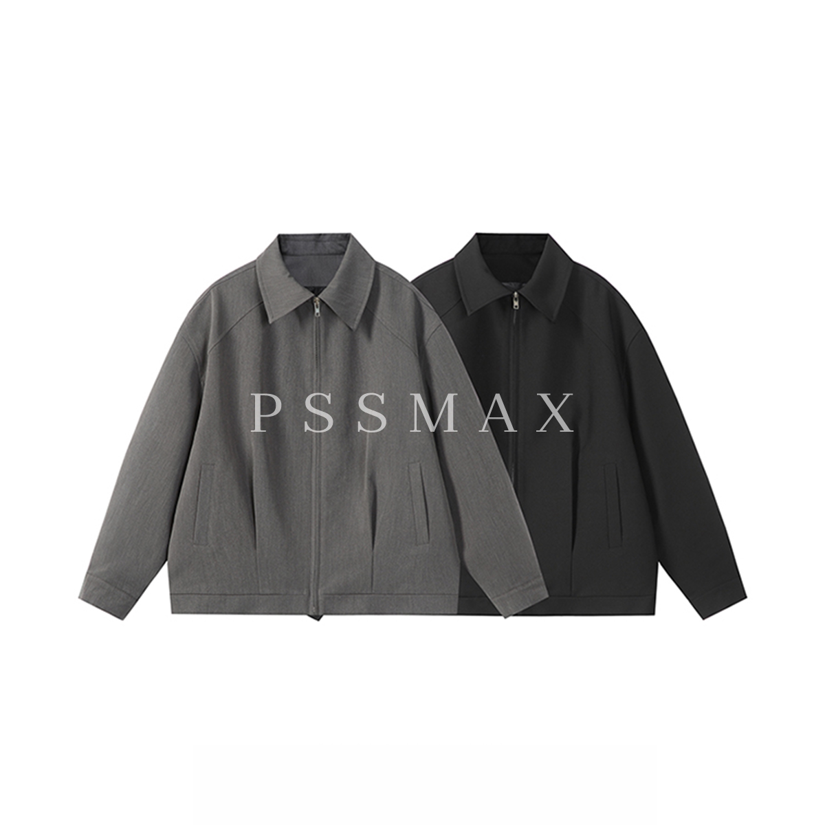 PSSMAX港风翻领宽松外套
