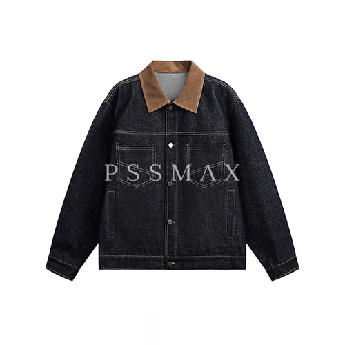 PSSMAX复古牛仔夹克男