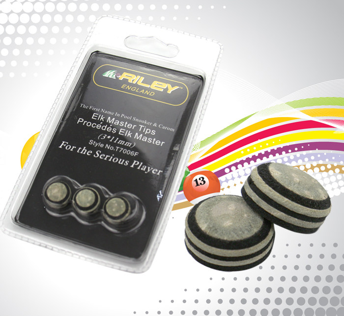 正品英国瑞利riley台球杆皮头11mm 英式斯诺克小头 美式黑8大头