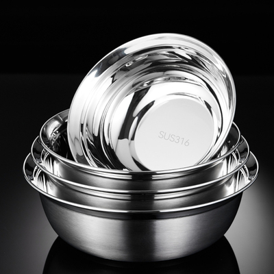 316食品级不锈钢加厚防溢汤盆