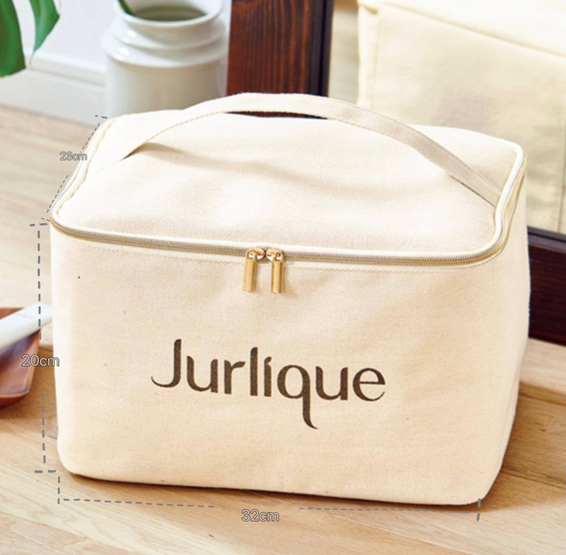 日本杂志附赠大容量立体化妆米色收纳包A4纯色手提帆布防水化妆包,户外/登山/野营/旅行用品,洗漱包/化妆包,淘宝优惠券,粉丝福利购,淘宝优惠卷