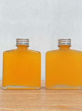 扁方形饮料奶茶瓶玻璃小酒瓶