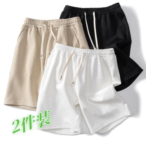 新款纯色简约运动五分裤