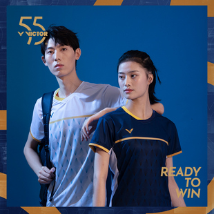 5501 威克多速干大赛服 VICTOR胜利羽毛球服运动针织T恤T 55周年