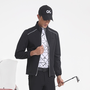 OC奥蓝克高尔夫球服装男外套秋冬保暖加绒厚风衣弹力舒适运动上衣
