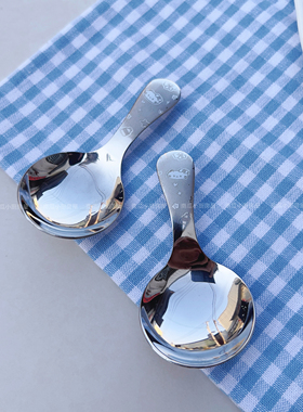 南瓜小厨房屋不锈钢食品级kt猫甜品勺雪糕勺家用咖啡豆勺短柄