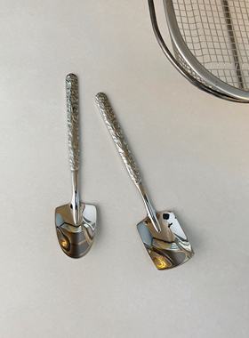 18-10不锈钢锤纹西瓜勺铲尖勺铲雪糕甜品勺家用迷你精致高吃水果