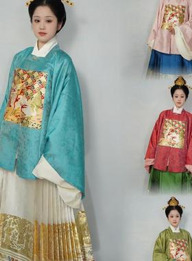 【獬豸】方领补服惜文原创复原织金妆花补子明制汉服日常秋冬现货