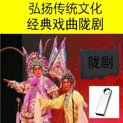 8G陇剧全场戏视频U盘老人全本戏曲看全剧看戏机视频U优盘内存TF卡