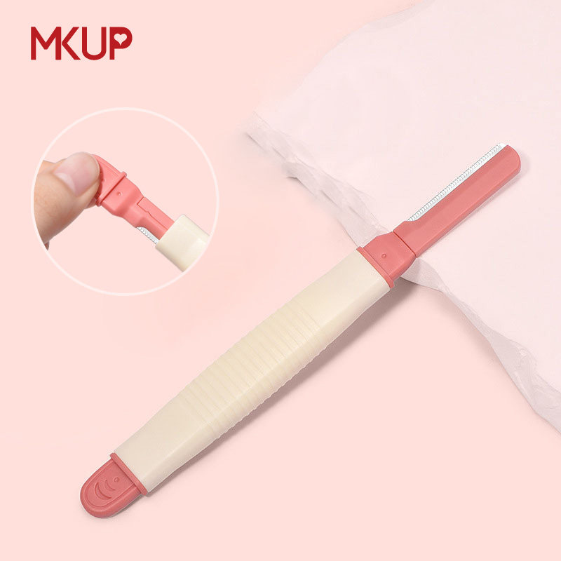 川琦儿隐藏式修眉刀长短双头微距安全型防刮伤便携刮眉毛剃毛刀