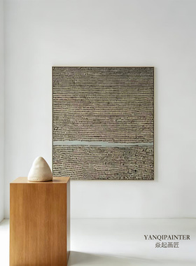 纯手绘高级感点彩派艺术装饰画