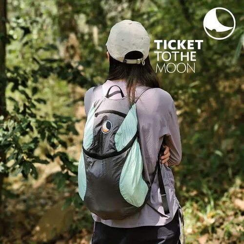 TicketToTheMoon户外徒步旅游超轻便登山包防水彩色双肩背包拼色