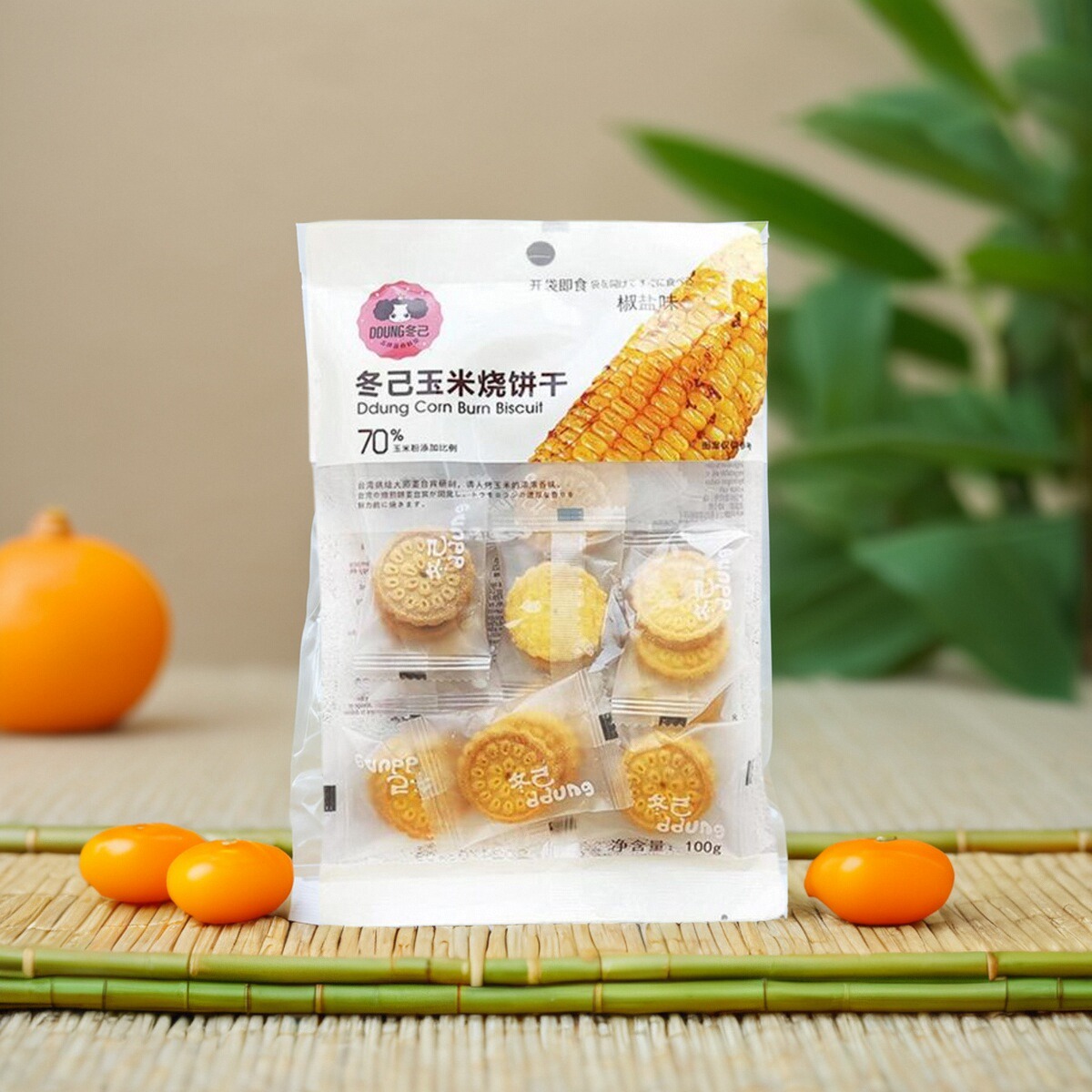 冬己玉米烧饼干椒盐味麦芽榴莲饼