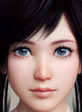 DAZ资源 DOA Kokoro for G8F 卡通亚洲美少女体型 (仅体型) 非IM