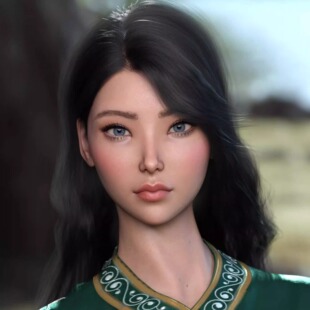 for 非IM 3ddaz资源 Cha 亚洲微笑唇女孩 仅体型 Genesis