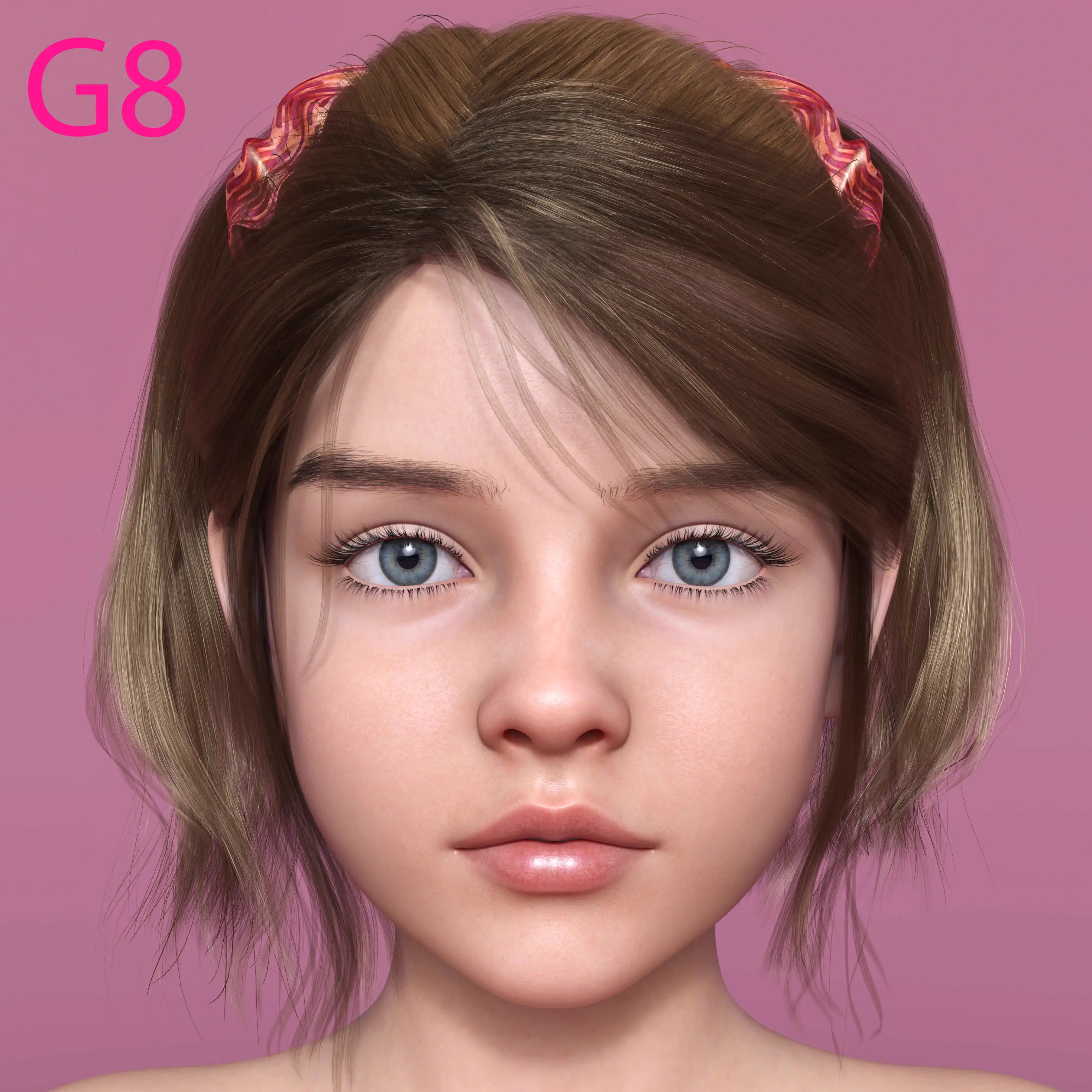 Kk Sasha Character for G8,8.1 Female 小女孩 (仅体型) 非IM