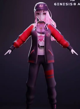 Mori Calliope For G8,G8.1 卡通少女(含体型,发型,服装) 非IM