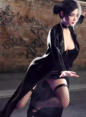 DAZ资源 dForce Aster Goth Outfit for Genesis 9  服装(仅服装)