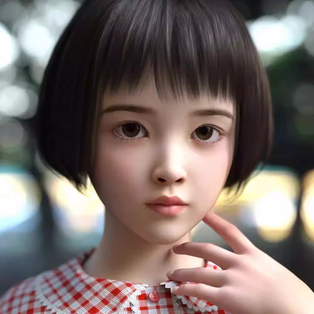 DAZ资源 CNB Gao Ju for Genesis 9 亚洲呆萌幼儿 (仅体型) IM