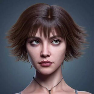 DAZ资源 IM格式 Genesis 仅发型 for Hair Elis 短发发型